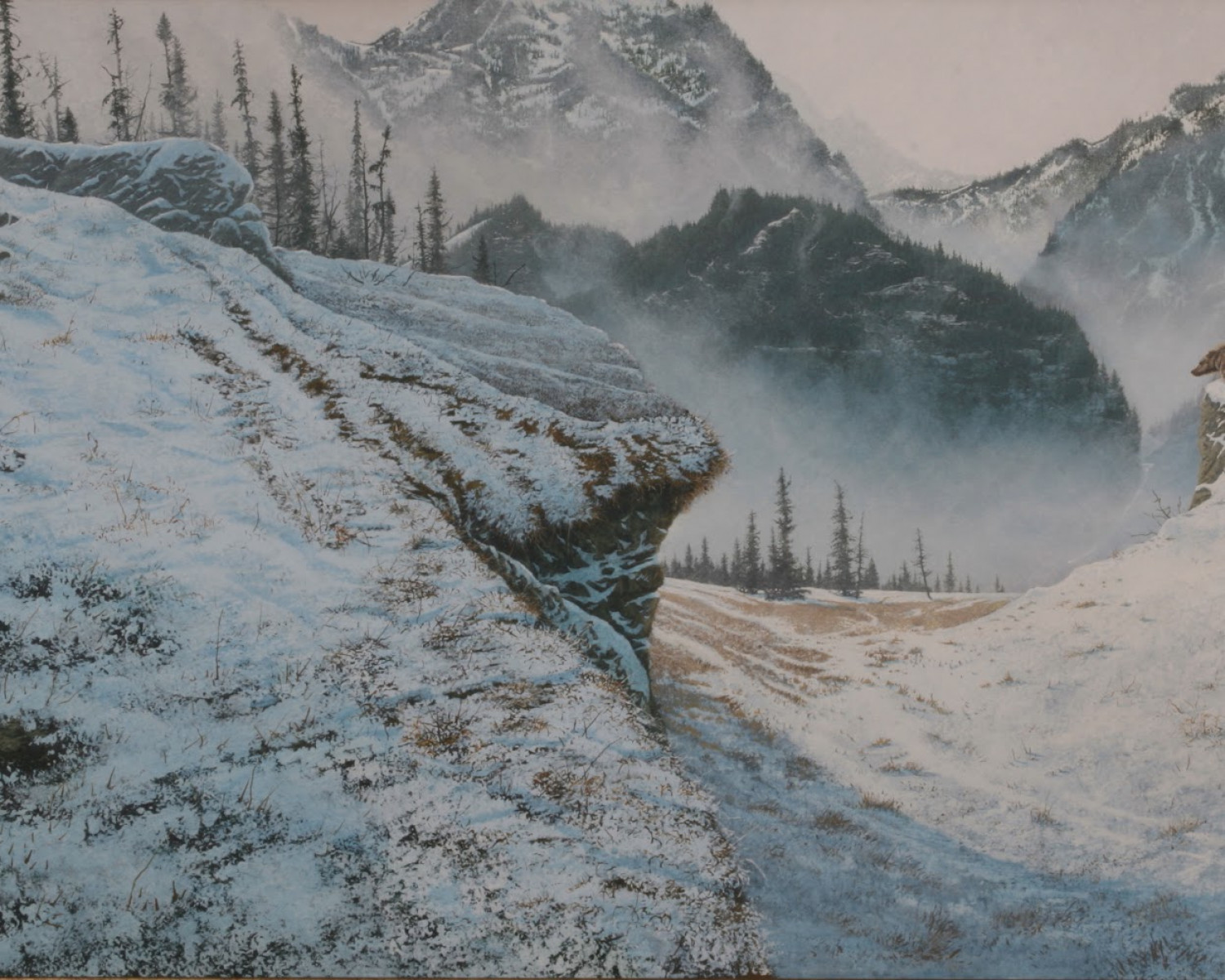 A Snowy Winter Landscape